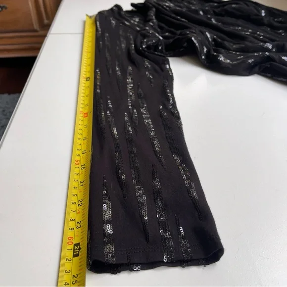 NWT Karen Kane Starlight Black Sequins Sheath Dress Long Sleeve XL - Picture 15 of 16